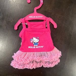 XS New Sanrio Hello Kitty Pet Cat Dog Pink Tutu Dress (7" Length)